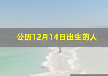 公历12月14日出生的人