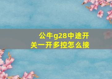 公牛g28中途开关一开多控怎么接