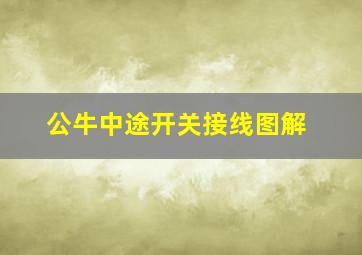 公牛中途开关接线图解