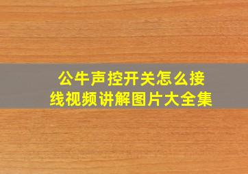 公牛声控开关怎么接线视频讲解图片大全集