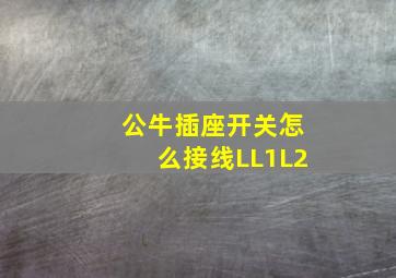 公牛插座开关怎么接线LL1L2