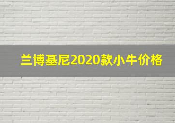 兰博基尼2020款小牛价格