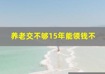 养老交不够15年能领钱不