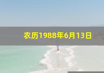 农历1988年6月13日