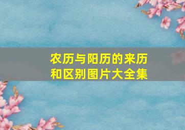 农历与阳历的来历和区别图片大全集