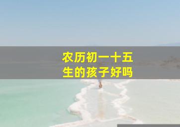 农历初一十五生的孩子好吗