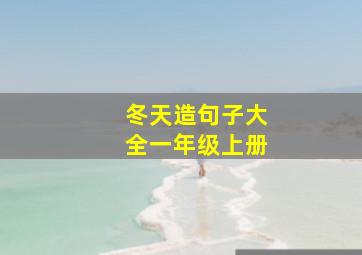 冬天造句子大全一年级上册