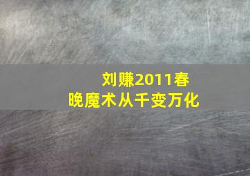 刘赚2011春晚魔术从千变万化