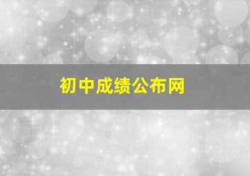 初中成绩公布网