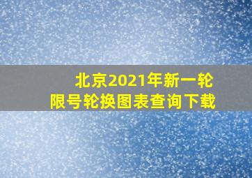 北京2021年新一轮限号轮换图表查询下载