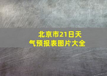 北京市21日天气预报表图片大全