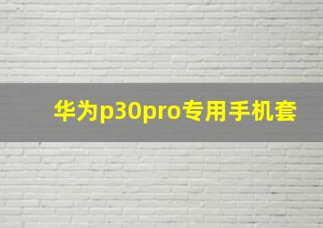 华为p30pro专用手机套