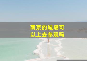 南京的城墙可以上去参观吗