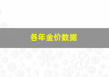 各年金价数据