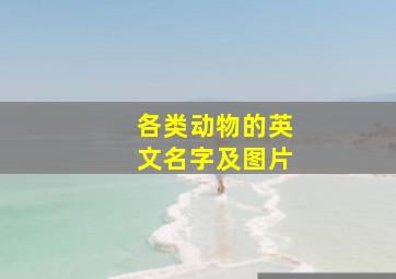 各类动物的英文名字及图片