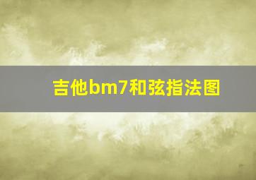 吉他bm7和弦指法图