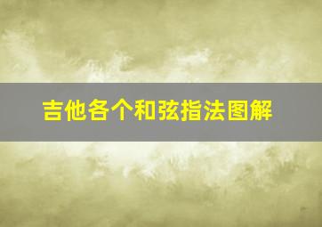 吉他各个和弦指法图解