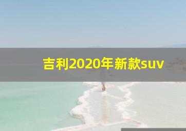 吉利2020年新款suv