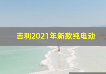 吉利2021年新款纯电动