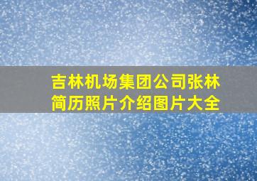 吉林机场集团公司张林简历照片介绍图片大全