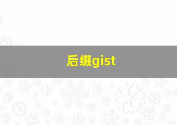 后缀gist