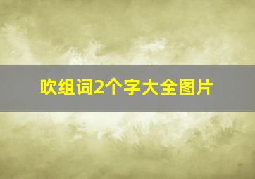 吹组词2个字大全图片