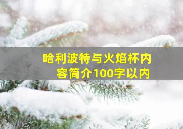 哈利波特与火焰杯内容简介100字以内