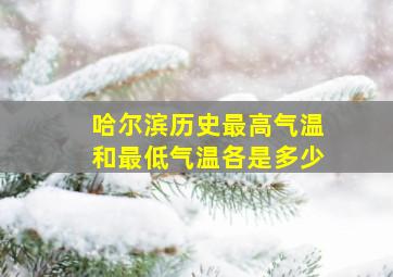 哈尔滨历史最高气温和最低气温各是多少