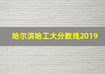 哈尔滨哈工大分数线2019