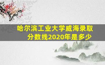 哈尔滨工业大学威海录取分数线2020年是多少