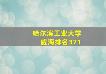 哈尔滨工业大学威海排名371