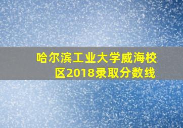 哈尔滨工业大学威海校区2018录取分数线