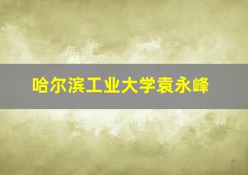 哈尔滨工业大学袁永峰