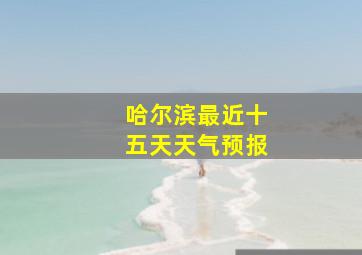 哈尔滨最近十五天天气预报