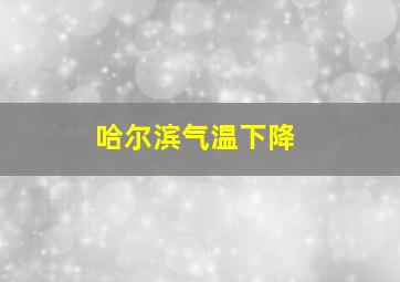 哈尔滨气温下降