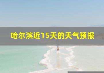 哈尔滨近15天的天气预报