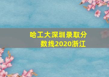 哈工大深圳录取分数线2020浙江