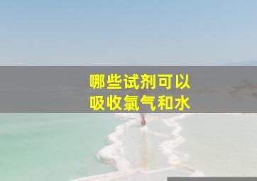 哪些试剂可以吸收氯气和水