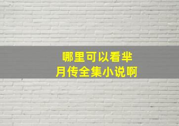 哪里可以看芈月传全集小说啊