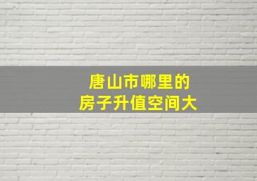 唐山市哪里的房子升值空间大