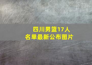 四川男篮17人名单最新公布图片