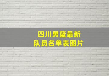 四川男篮最新队员名单表图片