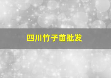 四川竹子苗批发