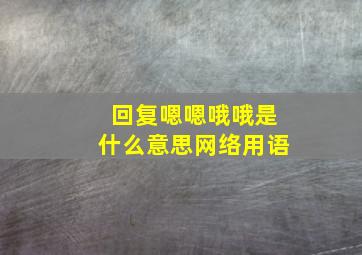 回复嗯嗯哦哦是什么意思网络用语