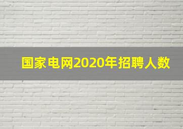 国家电网2020年招聘人数