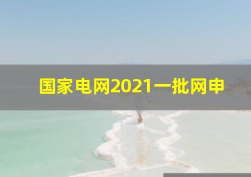 国家电网2021一批网申