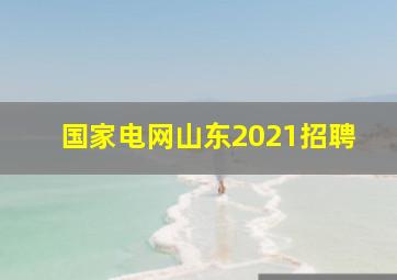 国家电网山东2021招聘