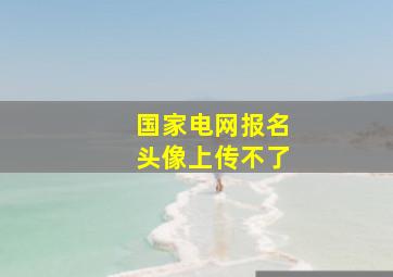 国家电网报名头像上传不了