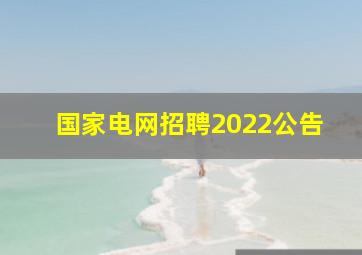 国家电网招聘2022公告