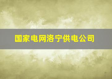 国家电网洛宁供电公司